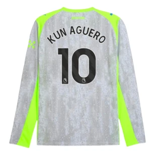 Fotbalové Dresy Kun Aguero #10 Manchester City 2025-26 Třetí Dres Mužské Dlouhý Rukáv