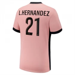 Fotbalové Dresy L.Hernandez #21 Paris Saint-Germain PSG 2024-25 Třetí Dres Mužské