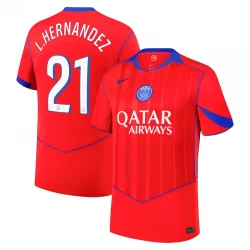 Fotbalové Dresy L. Hernandez #21 Paris Saint-Germain PSG 2025-26 Cup Třetí Dres Mužské