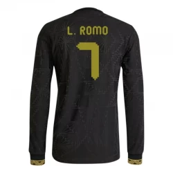 Fotbalové Dresy L. Romo #7 Mexiko 2025 Black Gold Cup Třetí Dres Mužské