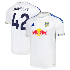 Fotbalové Dresy Leeds United Chambers #42 2025-26 Domácí Dres Mužské