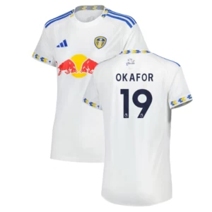 Fotbalové Dresy Leeds United Okafor #19 2025-26 Domácí Dres Mužské