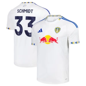 Fotbalové Dresy Leeds United Schmidt #33 2025-26 Domácí Dres Mužské