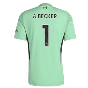 Fotbalové Dresy Liverpool FC Alisson Becker #1 2025-26 Brankářský Domácí Dres Mužské