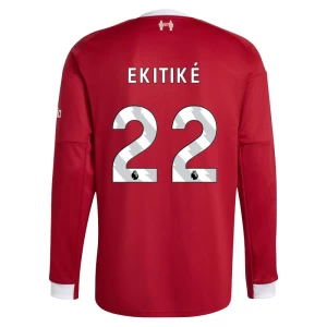 Fotbalové Dresy Liverpool FC Ekitike #22 2025-26 Domácí Dres Mužské Dlouhý Rukáv