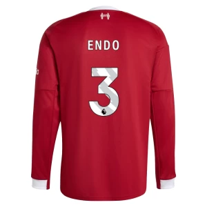 Fotbalové Dresy Liverpool FC Endo #3 2025-26 Domácí Dres Mužské Dlouhý Rukáv