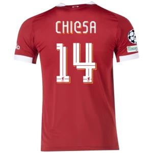 Fotbalové Dresy Liverpool FC Federico Chiesa #14 2025-26 Champions League Domácí Dres Mužské