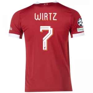 Fotbalové Dresy Liverpool FC Florian Wirtz #7 2025-26 Champions League Domácí Dres Mužské