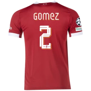 Fotbalové Dresy Liverpool FC Gomez #2 2025-26 Champions League Domácí Dres Mužské