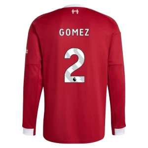 Fotbalové Dresy Liverpool FC Gomez #2 2025-26 Domácí Dres Mužské Dlouhý Rukáv