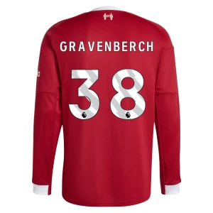 Fotbalové Dresy Liverpool FC Gravenberch #38 2025-26 Domácí Dres Mužské Dlouhý Rukáv