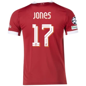 Fotbalové Dresy Liverpool FC Jones #17 2025-26 Champions League Domácí Dres Mužské