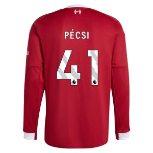 Fotbalové Dresy Liverpool FC Pecsi #41 2025-26 Domácí Dres Mužské Dlouhý Rukáv