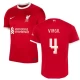 Fotbalové Dresy Liverpool FC Virgil van Dijk #4 2023-24 UCL Domácí Dres Mužské