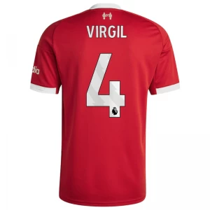 Fotbalové Dresy Liverpool FC Virgil van Dijk #4 2025-26 Domácí Dres Mužské