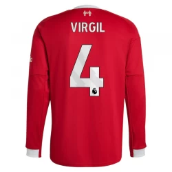 Fotbalové Dresy Liverpool FC Virgil van Dijk #4 2025-26 Domácí Dres Mužské Dlouhý Rukáv