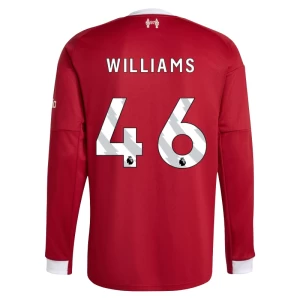 Fotbalové Dresy Liverpool FC Williams #46 2025-26 Domácí Dres Mužské Dlouhý Rukáv