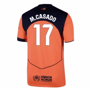 Fotbalové Dresy M. Casado #17 FC Barcelona 2025-26 Třetí Dres Mužské