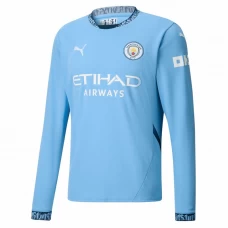 Fotbalové Dresy Manchester City 2024-25 Domácí Dres Mužské Dlouhý Rukáv
