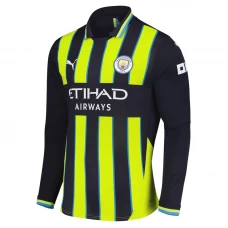 Fotbalové Dresy Manchester City 2024-25 Venkovní Dres Mužské Dlouhý Rukáv