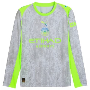 Fotbalové Dresy Manchester City 2025-26 Třetí Dres Mužské Dlouhý Rukáv