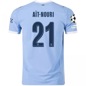Fotbalové Dresy Manchester City Ait-Nouri #21 2025-26 Champions League Domácí Dres Mužské