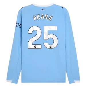 Fotbalové Dresy Manchester City Akanji #25 2025-26 Domácí Dres Mužské Dlouhý Rukáv