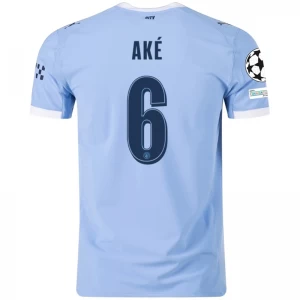 Fotbalové Dresy Manchester City Ake #6 2025-26 Champions League Domácí Dres Mužské