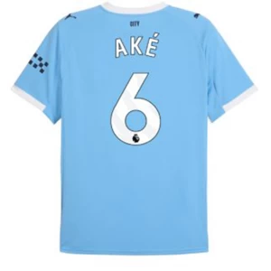 Fotbalové Dresy Manchester City Ake #6 2025-26 Domácí Dres Mužské