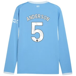 Fotbalové Dresy Manchester City Anderson #5 2026-27 Domácí Dres Mužské Dlouhý Rukáv