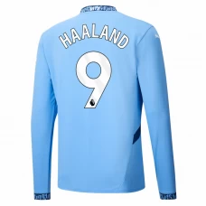 Fotbalové Dresy Manchester City Erling Haaland #9 2024-25 Domácí Dres Mužské Dlouhý Rukáv