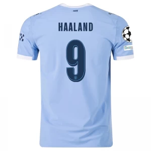 Fotbalové Dresy Manchester City Erling Haaland #9 2025-26 Champions League Domácí Dres Mužské