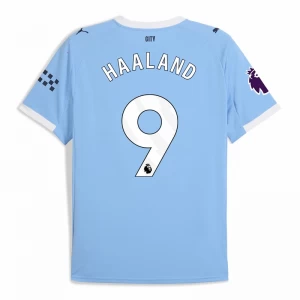 Fotbalové Dresy Manchester City Erling Haaland #9 2025-26 Domácí Dres Mužské