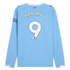 Fotbalové Dresy Manchester City Erling Haaland #9 2025-26 Domácí Dres Mužské Dlouhý Rukáv