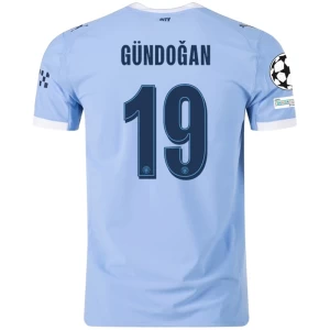 Fotbalové Dresy Manchester City Gundogan #19 2025-26 Champions League Domácí Dres Mužské