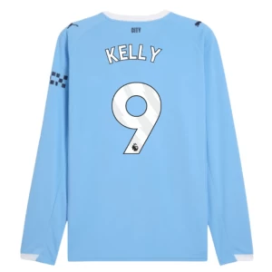 Fotbalové Dresy Manchester City Kelly #9 2025-26 Domácí Dres Mužské Dlouhý Rukáv