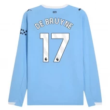 Fotbalové Dresy Manchester City Kevin De Bruyne #17 2025-26 Domácí Dres Mužské Dlouhý Rukáv