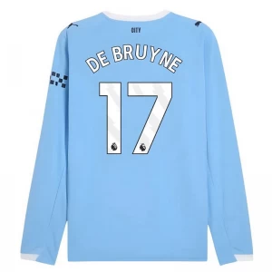 Fotbalové Dresy Manchester City Kevin De Bruyne #17 2025-26 Domácí Dres Mužské Dlouhý Rukáv