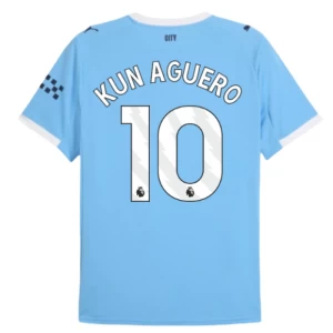 Fotbalové Dresy Manchester City Kun Aguero #10 2025-26 Domácí Dres Mužské