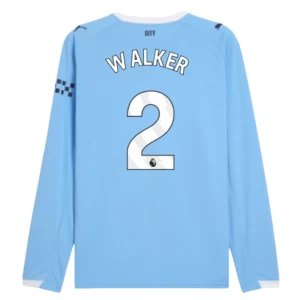 Fotbalové Dresy Manchester City Kyle Walker #2 2025-26 Domácí Dres Mužské Dlouhý Rukáv