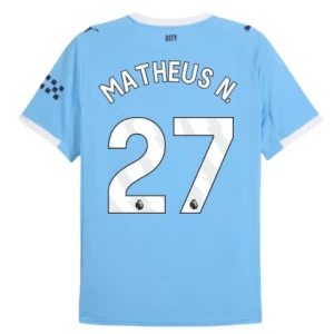 Fotbalové Dresy Manchester City Matheus N. #27 2025-26 Domácí Dres Mužské