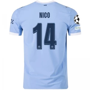 Fotbalové Dresy Manchester City Nico #14 2025-26 Champions League Domácí Dres Mužské