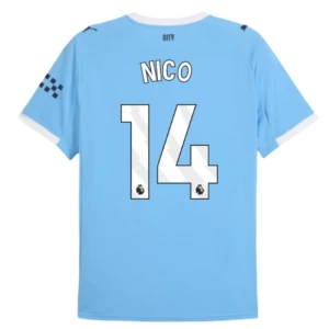 Fotbalové Dresy Manchester City Nico #14 2025-26 Domácí Dres Mužské