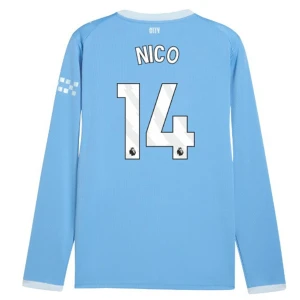 Fotbalové Dresy Manchester City Nico #14 2026-27 Domácí Dres Mužské Dlouhý Rukáv