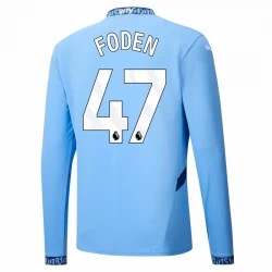 Fotbalové Dresy Manchester City Phil Foden #47 2024-25 Domácí Dres Mužské Dlouhý Rukáv