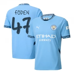 Fotbalové Dresy Manchester City Phil Foden #47 2024-25 UCL Domácí Dres Mužské