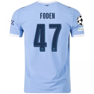 Fotbalové Dresy Manchester City Phil Foden #47 2025-26 Champions League Domácí Dres Mužské