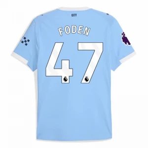 Fotbalové Dresy Manchester City Phil Foden #47 2025-26 Domácí Dres Mužské
