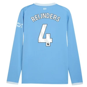 Fotbalové Dresy Manchester City Reijnders #4 2026-27 Domácí Dres Mužské Dlouhý Rukáv
