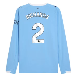Fotbalové Dresy Manchester City Richards #2 2025-26 Domácí Dres Mužské Dlouhý Rukáv